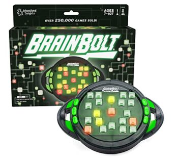 Educational Insights BrainBolt Handheld Electronic Memory Game with Lights & Sounds, 1 or