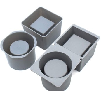 Concrete Planter Molds Silicone Planter Molds for Cement Pot, Round and Square