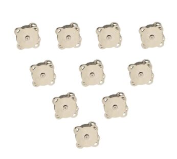 WAFJMAF 10 Sets Sew in Magnetic Plum Blossom Bag Button, Snaps, Clasps for Purses Bags Clo