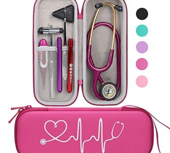 BOVKE Travel Carrying Case Compatible with 3M Littmann Classic III,MDF Acoustica Deluxe St