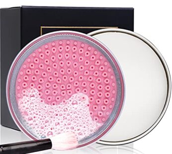 DUcare Makeup Brush Cleaner Shampoo Soap Solid Brush Cleaning Mat Removes Cosmetic Color B