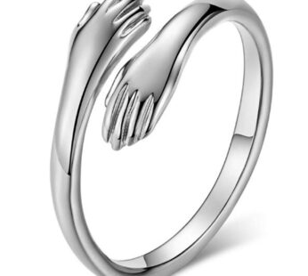 Jude Jewelers Stainless Steel Hand Style Hug Embrace Statement Promise Anniversary Ring (S