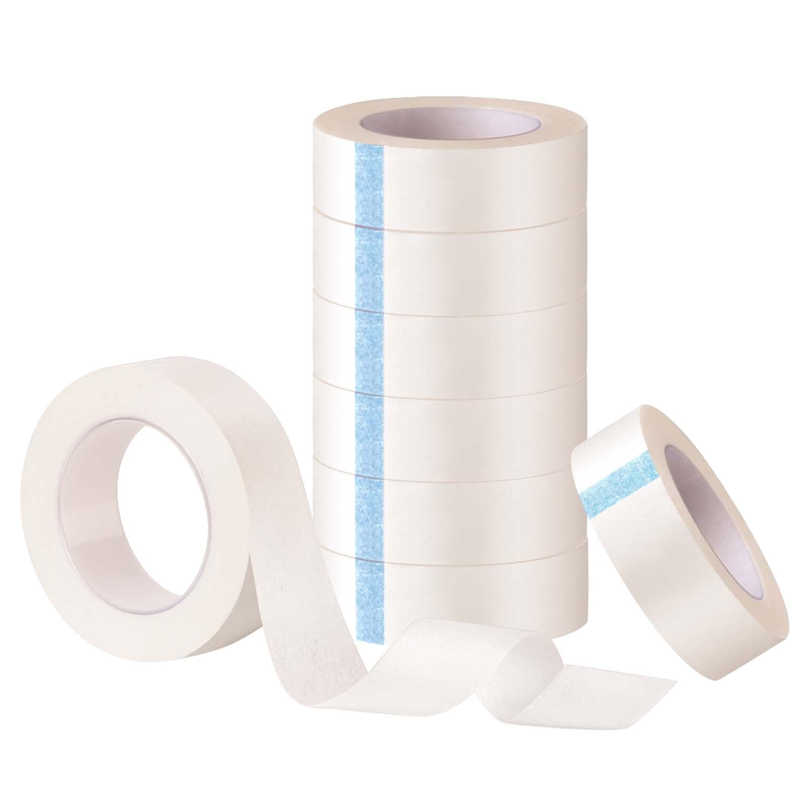 TUPARKA 8 Rolls White Eyelash Tape, Adhesive Eyelash Tapes, Lash Tape for Eyelash Extensio