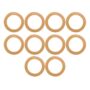 10PCs Rubber Piston Ring, Air Compressor Compression Piston Ring, Seals Rubber O-Ring Kit,