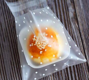 200 Pack DIY Self Adhesive Plastic Transparent Candy Cookie Gift Bag, 4″ x 4″ Reclosable W