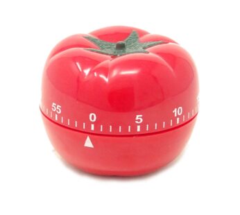 yueton Kitchen Craft Mechanical Wind Up 60 Minutes Timer 360 Degree Rotating Tomato Shape