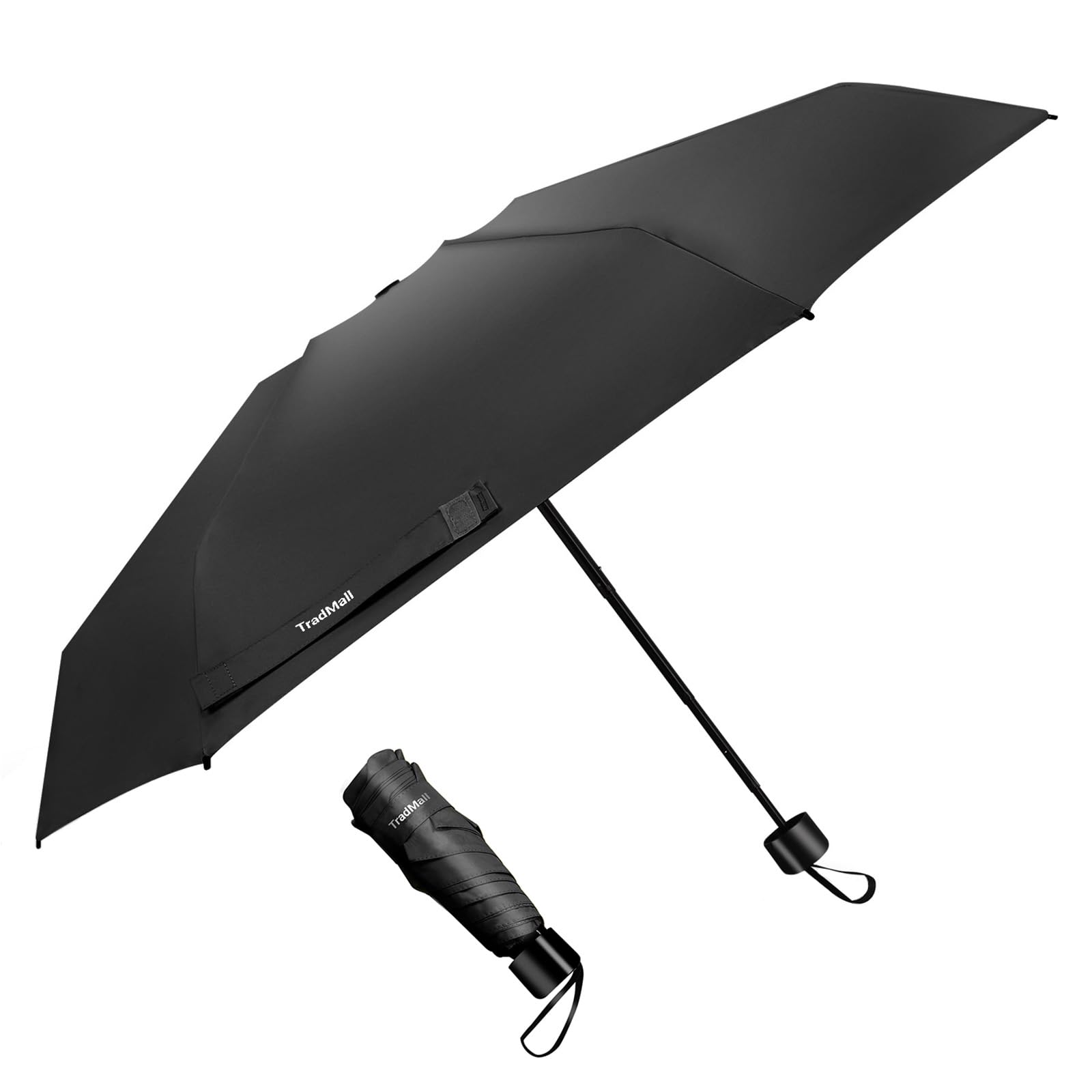TradMall Mini Travel Umbrella, Portable Lightweight Compact Parasol with 95% UV Protection