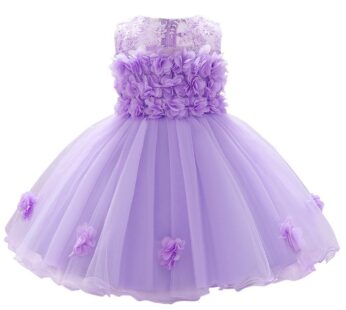 ODASDO Purple Toddler Dress, Lavender Dress for Toddler Girls, First Birthday Party Cake S