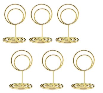 Jofefe 20pcs Mini Place Card Holders, Cute Table Number Holders, Small Size Table Card Hol