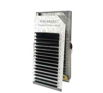 NAGARAKU Eyelash Extensions Individual Lashes 0.12mm C curl 7-15mm Mix Tray Classic Matte