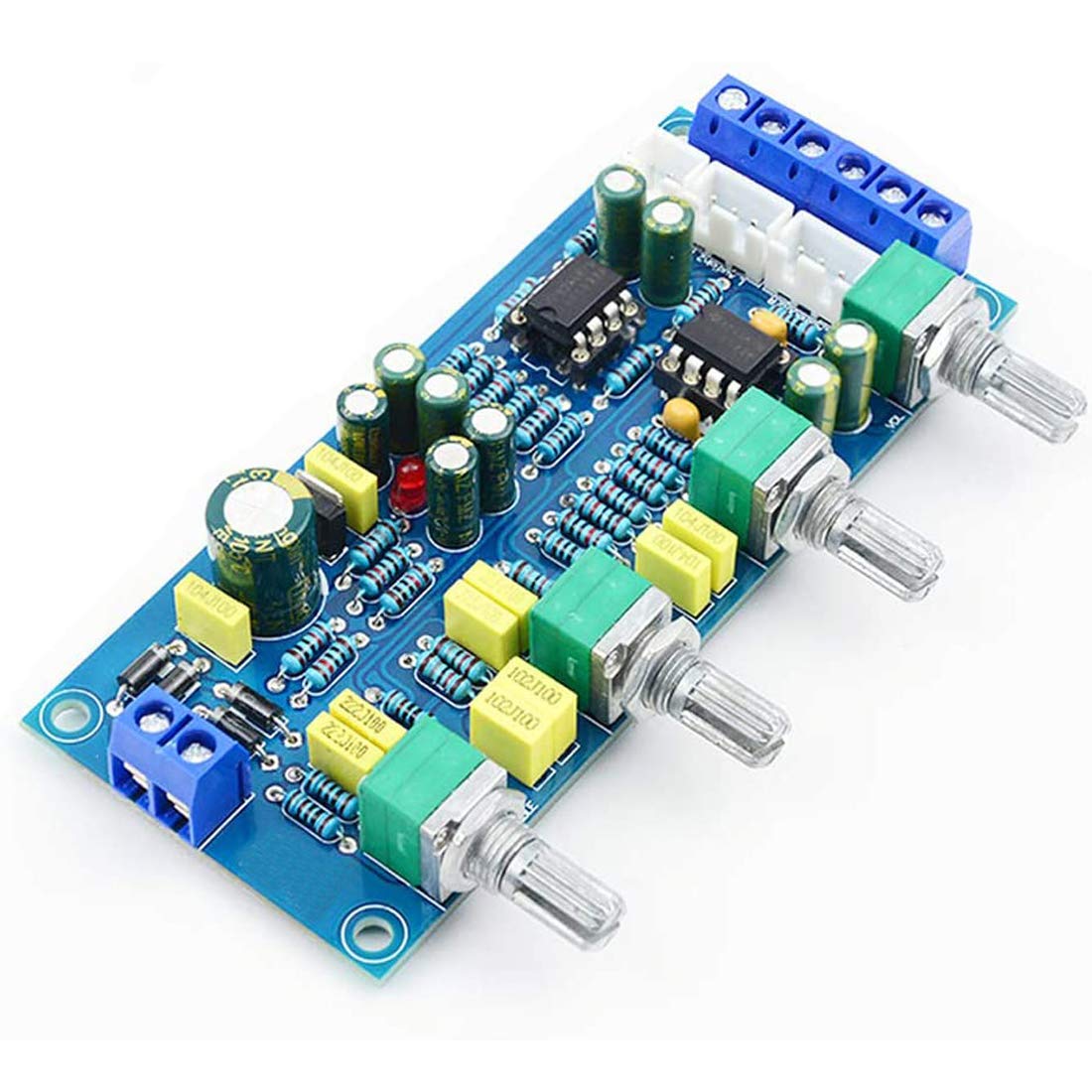 HiLetgo NE5532 OP-AMP HiFi Preamplifier Pre Amplifier Bass Treble Balance Volume Tone Cont