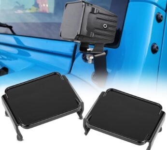 SWATOW INDUSTRIES 3 Inch Black LED Pod Covers 2PCS Square LED Light Bar Covers LED Cube Co