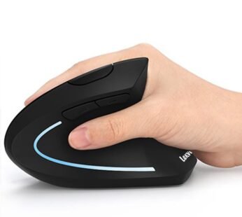 Lekvey Ergonomic Mouse, Vertical Wireless Mouse – Rechargeable 2.4GHz Optical Vertical Mic