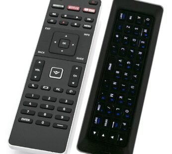 XRT500 Qwerty Keyboard Remote Control with Backlight Compatible with Vizio TV M43-C1 M49-C