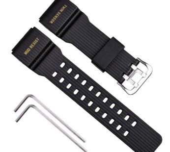OliBoPo Natural Resin Replacement Watch Strap for Casio G-Shock Master of G Mudmaster Twin
