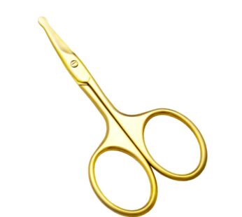 Yutoner Eyebrow and Nose Hair Safety Curved Scissors, 3.7 Inch Stainless Steel Professiona