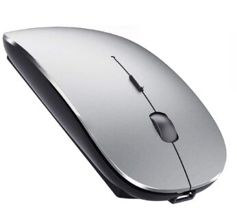 PeiBO Bluetooth 5.2 Wireless Dual-Mode Mouse, Gray Black, 2022 Model
