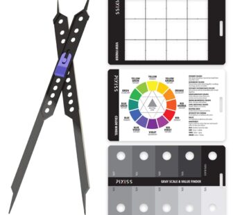 Pixiss Artist 10″ Proportional Divider – Drawing Tool for Artists – Gray Scale Value Finde
