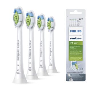 Philips Sonicare Original W2 Optimal White Standard Sonic Toothbrush Heads – 4 Pack in Whi