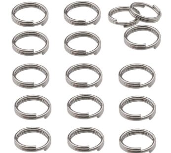 500pcs Stainless Steel Split Rings Double Loop Jump Rings Mini Connector Key Rings for Jew