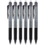 PILOT FriXion Ball Clicker Erasable Gel Ink Retractable Pen, Extra Fine Point, 0.5mm, 6 Co