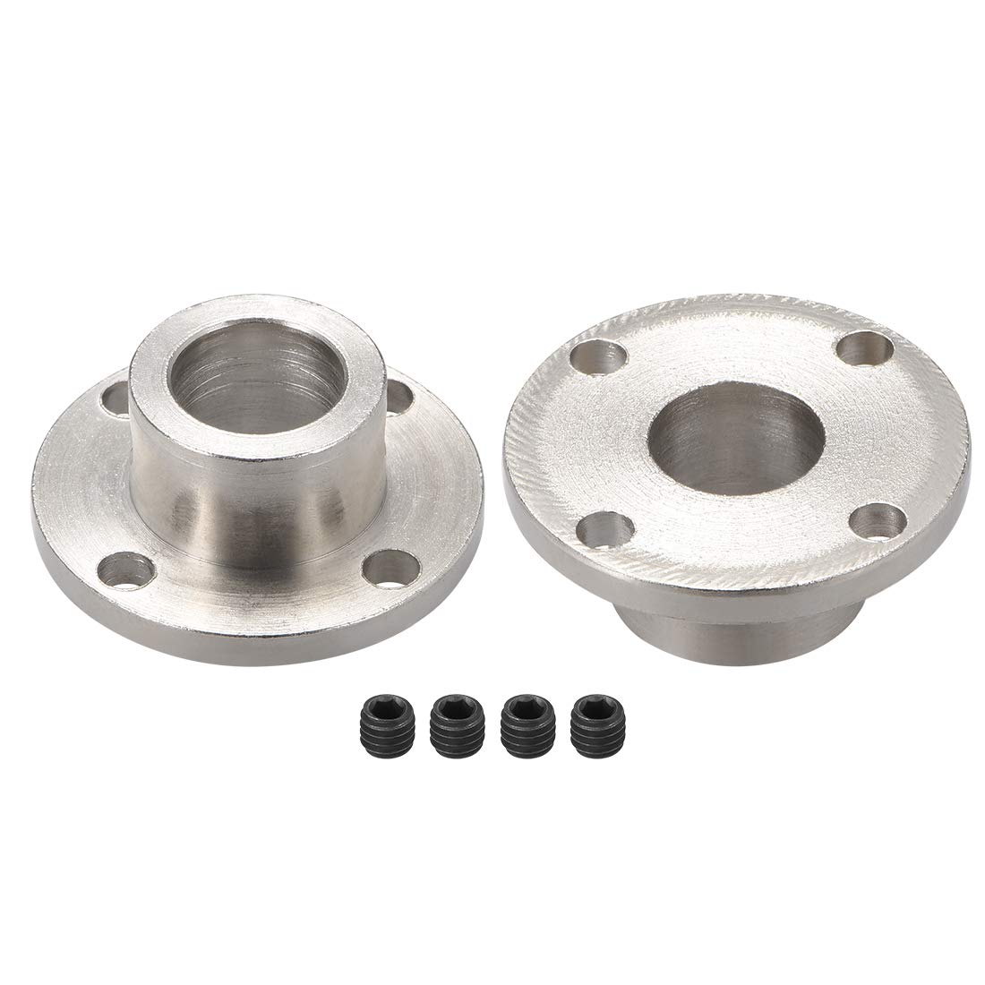uxcell 12mm Inner Dia H13*D18 Rigid Flange Coupling Motor Guide Shaft Coupler Motor Connec