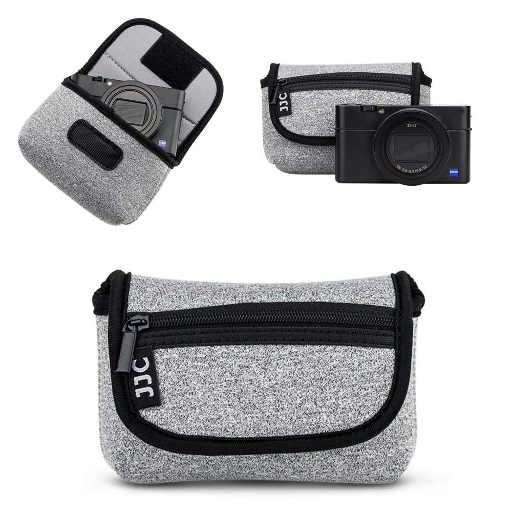 JJC Compact Camera Case Travel Pouch Sleeve for Sony ZV-1 II ZV1II ZV1F ZV-1F ZV1 RX100 VI