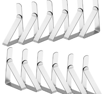 12 Pack Tablecloth Clips- Picnic Table Cloth Clips- Stainless Steel Table Cloth Cover Clam