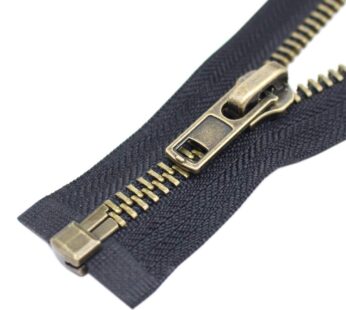 YaHoGa #8 27 Inch Antique Brass Separating Jacket Zipper Y-Teeth Metal Zipper Heavy Duty M