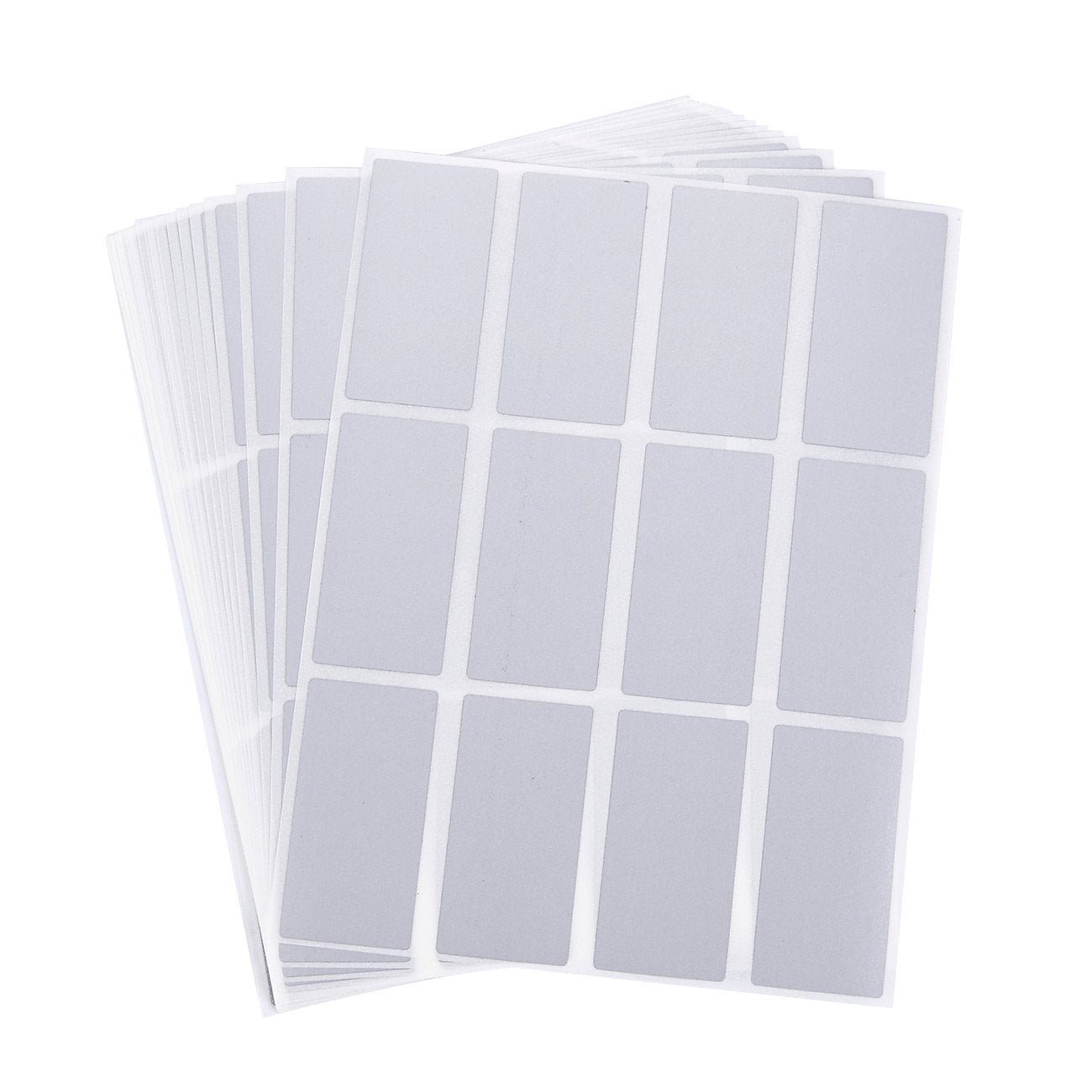 Juvale 300 Pack Scratch Off Stickers, Self Adhesive DIY Rectangle Labels, Silver, 2 x 1 in