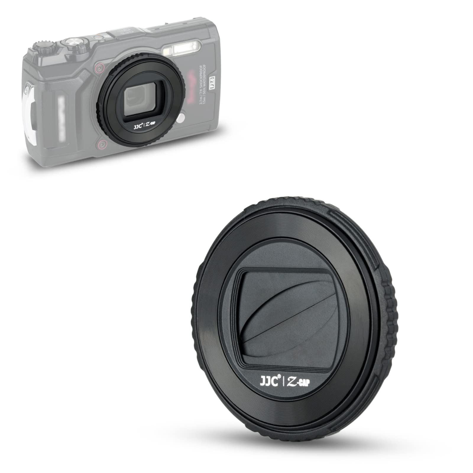 JJC LB-T01 Lens Cap Cover Protector for Olympus TG-7 TG7 TG-6 TG6 TG-5 TG5 TG-4 TG4 TG-3 T