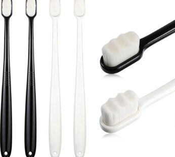 4 Pieces Extra Soft Toothbrushes 20000 Bristle Toothbrush Micro Nano Manual Toothbrush for