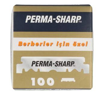 100 Perma-Sharp Straight Edge Razor Blades for use in Professional Barber Razors – New Pac