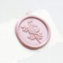 UNIQOOO Wild Rose Wax Seal Stamp | French Rose Botanical Flower Stamp Perfect for Wedding