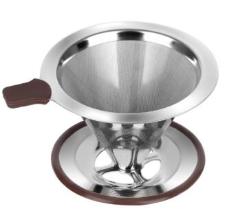 RealPero Pour Over Coffee Dripper, Reusable Paperless Coffee Filter,Professional Stainless