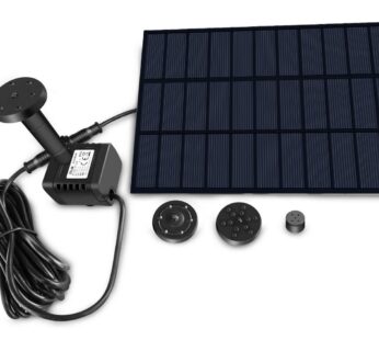 Sunlitec Solar Fountain with Panel Water Pump for Bird Bath Solar Panel Kit Outdoor Founta