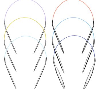 Circular Knitting Needles 16 Inch Set Round Metal Kit Size 13 10 8 6 2.5 0