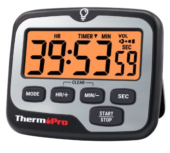 ThermoPro TM01 Kitchen Timers for Cooking with Count Up Countdown Timer, Digital Timer for