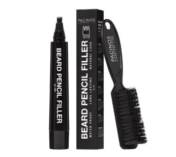 Pacinos Beard Pencil Filler – Water Proof, Long Lasting Coverage & Natural Finish – Beard,