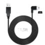 YQMAJIM Charging Power Cable for Dash Cam, (11.5 Ft) USB 2.0 to Mini USB Car Vehicle Power