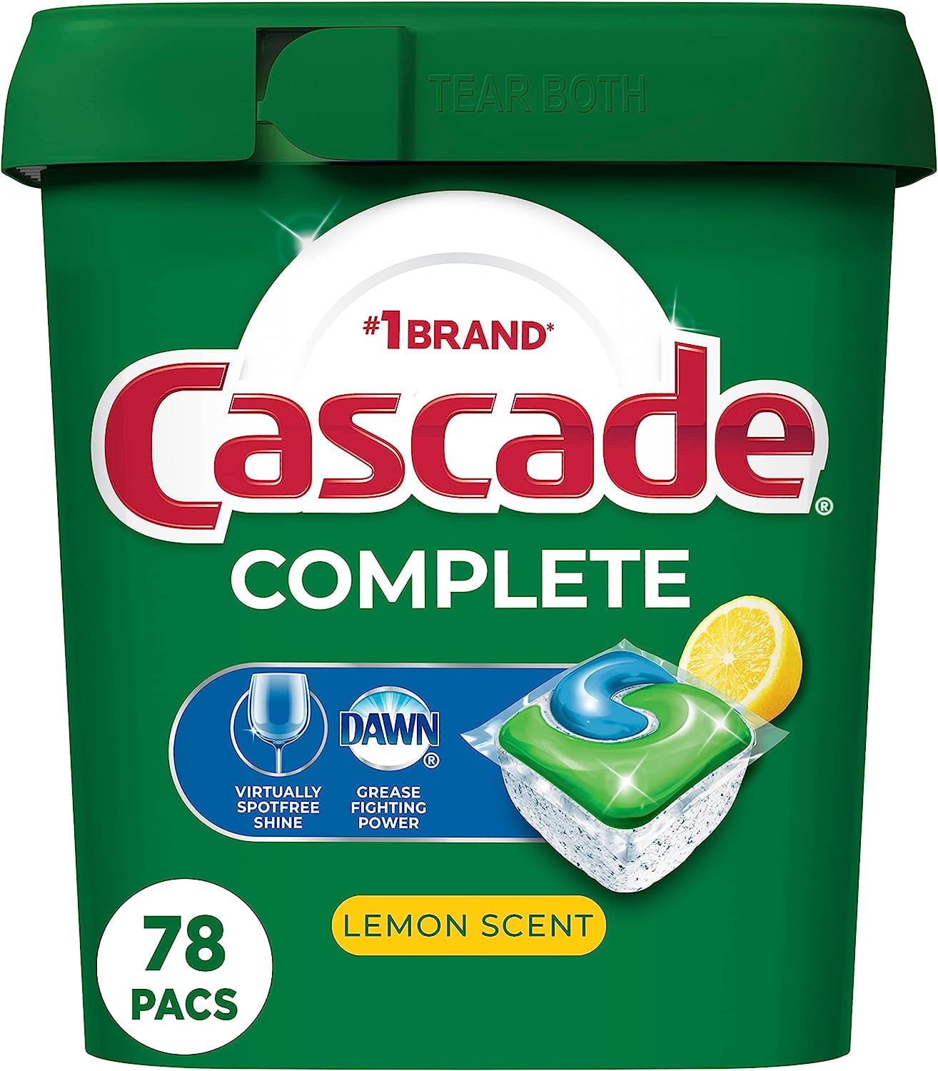 Cascade Complete Dishwasher Pods, Dishwasher tabs, Dish Washing Pods for Dishwasher, Dishw