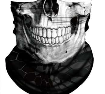 Obacle Skull Face Mask Half for Dust Wind UV Sun Protection Seamless 3D Tube Mask Bandana