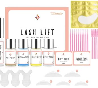 TUBeauty 2024 Eyelash Perming Full Kit, Upgraded Professional Eyelash Perming Eye Lashes E