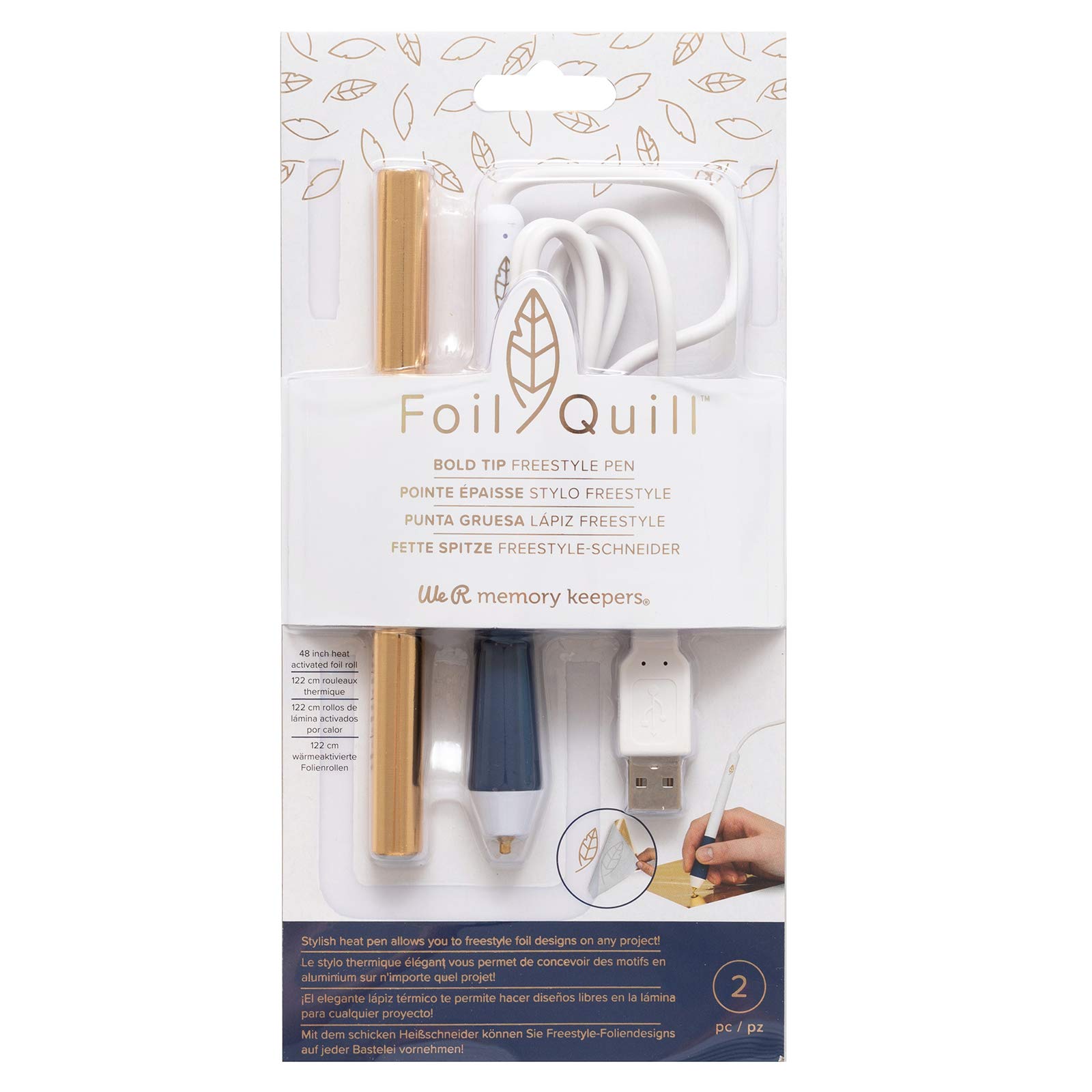 We R Memory Keepers Makers Foil Quill Freestyle Pen- Bold