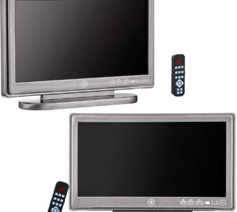 Skylety 2 Pieces 1:12 Miniature TV Television with Remote Control Dollhouse Television Dol