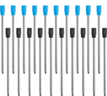 TecUnite 2.75 Inch Ballpoint Pen Refills for Diamond Crystal Stylus Pens and Ballpoint Pen