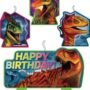 amscan Jurassic World Birthday Candles | Assorted Sizes | 4 Pcs