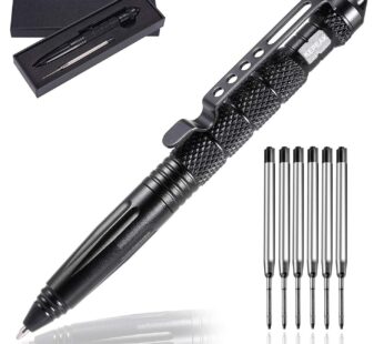 KEPEAK Military Tactical Pen, Professional Self Defense Pen, Emergency Glass Breaker Pen –