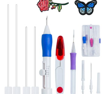 Islmlisa Magic Embroidery Pen Punch Needles, Magic Embroidery Pen Set Punch Embroidery Nee