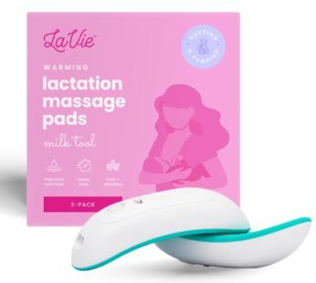 LaVie 2-in-1 Warming Lactation Massager, 2 Pack, Heat and Vibration, Pumping and Breastfee